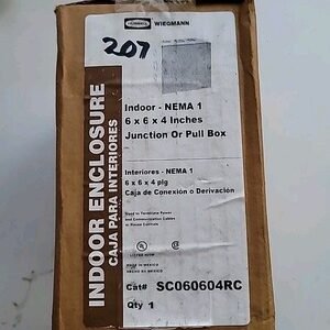6" x 6" x 4" Electrical Indoor Enclosure SC060604RC