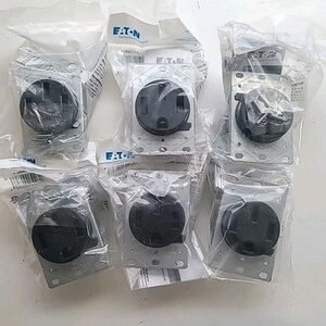Eaton Wiring Devices 1258 50 Amp 4 Wire Grounded Receptacle  14‐50R Lot of 6