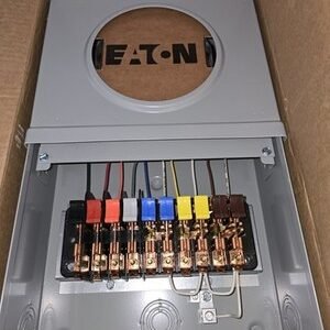 Eaton 20A Meter 13 Jaw 3 Phase 10 Pole Test Switch Prewired Oh/ug