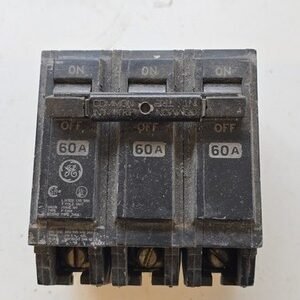 GE THQL32060  60 Amp Circuit Breaker Plug-In - 60 Amp, 3 Pole , 240 Volt