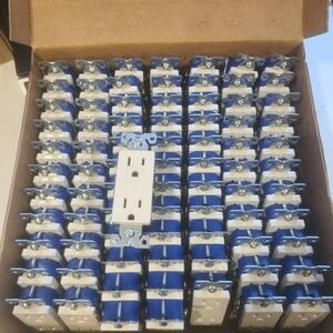 80 Light Almond Decorator Duplex Outlet 5-15R 15A 125V 1107LA Eaton Non TR