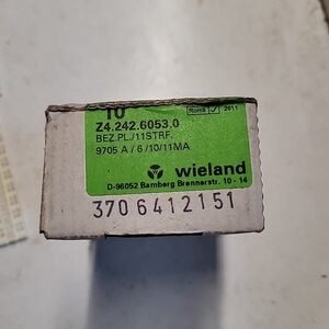 WIELAND Z4.242.6053.0 Terminal Block Marker Blank (No Legend), 6 mm  1plate