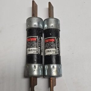 Bussmann Fusetron FRN-R-100 Time Delay Dual Element Fuse Class RK5 250V 100A