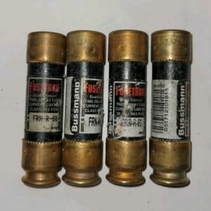 4 Lot Fusetron FRN-R-60 Amp Fuses 250 Volts Class RK5 TIME DELAY