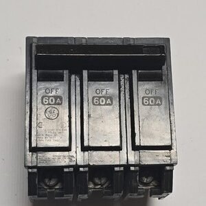 GE THQL32060  60 Amp Circuit Breaker Plug-In - 60 Amp, 3 Pole , 240 Volt.