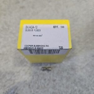 AGA-10 - 10 Amp Fast Acting Glass Tube Fuse 32V Ul Recognized (Pack of 100)