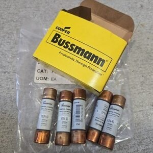 5 BUSS NON 40 - One-Time Fuse 250 volts Bussmann Mfg. Lot of 4