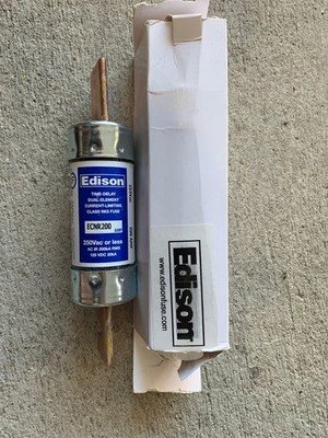 Edison Fuse ECNR200 200A 250VAC Time Delay Dual Element Fuse Cooper Bussmann