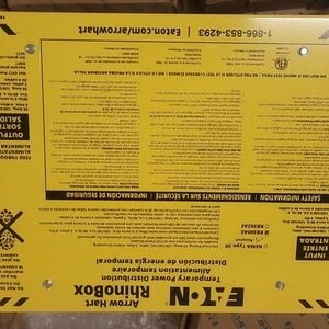 Eaton RB301ME Rhino Box Temporary Power Distribution 50A 120/240 VAC 3PH 3R