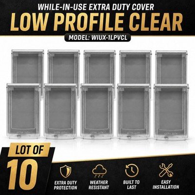 Extra Duty While-in-Use Weather Protective Cover 1-Gang EATON WIUX-1LPVCL 10ct