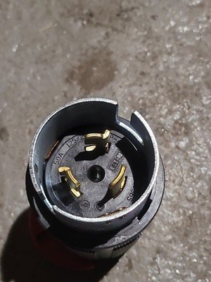 Leviton CS6365C 50A 125/250V California Style Locking Plug 3P 4W Open Box - Image 3