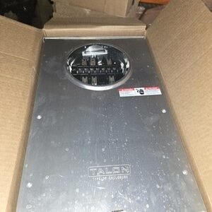 Talon 9837-8500 13 Jaw 20A Cont. 3Ø4W RL Meter Socket w/ Test Switch Provision