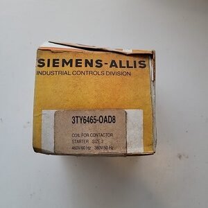 SIEMENS-ALLIS 3TY6465-OAD8 COIL CONTACTOR SIZE 2 CONTROLLER RELAY #807PT141*CO