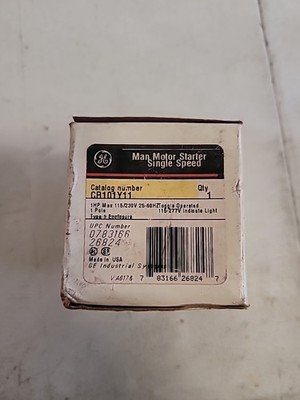 ⚡️General Electric CR101Y11 Manual Starter 1HP, 1-P Toggle Switch 115/230V⚡️ - Image 2