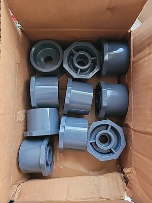 (LOT OF 10) 2" X 1/2" Sch 80 PVC Reducer Bushing Spigot Socket 837-247 - Image 2