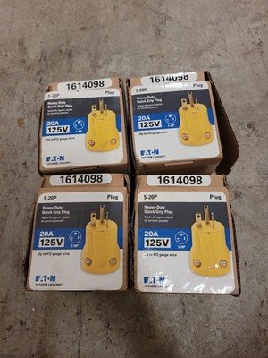 24 Pack Eaton AH5364Y-F-LW Plugs Connector Yellow 5-20p 20A - Image 4