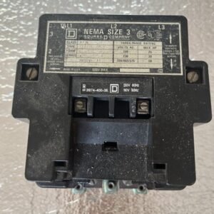 SQUARE D 8536 SE0-1 / SEO-1 NEMA SIZE 3 MOTOR STARTER Only - 110/120V COIL