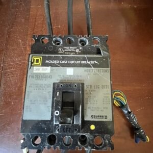 Square D FHL361008043 100amp Shunt Trip Thermal-Magnetic Circuit Breaker