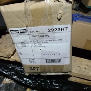(125-Pk) Hubbell-Raco EMT Raintight Compression Coupling 3/4" 2923RT