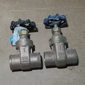 2 Valves Barnett 1" Sweat Gate Valve Nos Nibco