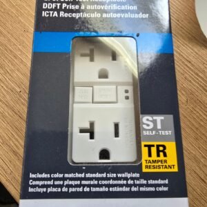 EATON GFCI Self-Test Rceptacle White TRSGF20