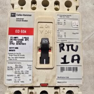 Cutler Hammer ED 65K Circuit Breaker125AMPS