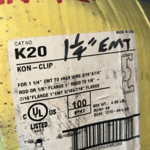CADDY ERICO K-20 KON-CLIP  CONDIUT CLIP qty.50