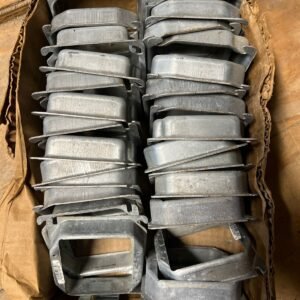 Lot of 28 Steel City 52C17-1” Square Box Cover, Steel, 4" x 1” Mud Ring 2 gang
