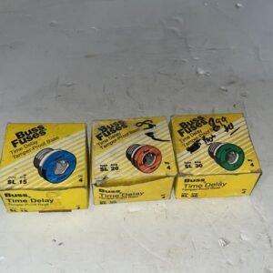 Lot of 3 Buss SL15/SL20/SL30 Fuses 125 Volt Time Delay Tamper Proof