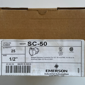NEW Emerson SC-50 NEER MC Straight Squeeze  Type Connector 1/2" PKG OF 25