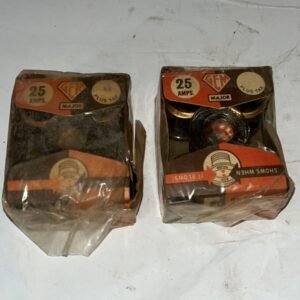 LOT of 2 5pc. Gem Major 25 AMP 125 Volt Glass Plug Fuse No. 400 New Old Stock