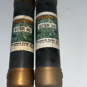 LOT of 2 - Reliance ECSR 80 Amp 600v RK5 Fuse