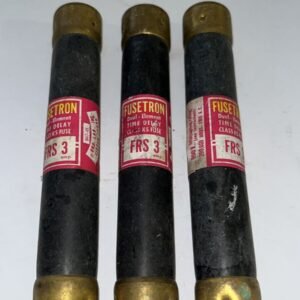 Lot Of 3- FUSETRON FRS-R-3 ,600VA 3AMP DUAL ELEMENT TIME DELAY RK5 FUSE