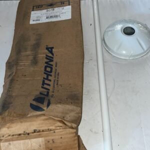 NEW WHITE LITHONIA SWIVEL STEM HANGER AND CANOPY, 18" SQ18