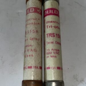 NEW OLD STOCK GOULD SHAWMUT TRI-ONIC TIME DELAY FUSE TRS15R LOT OF 2