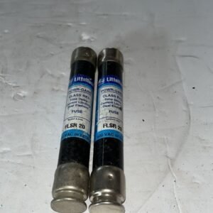 LOT OF 2 LITTLEFUSE FLSR20 FUSE, 20 AMP TIME DELAY CURRENT LIMITING DUAL ELEMENT