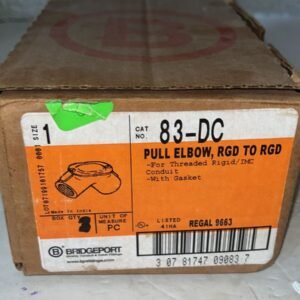 NEW Bridgeport 83-DC 1" Pull Elbow RGD to RGD 3 qty.