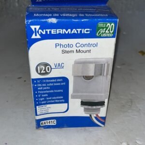Intermatic K4141C Photo Control, 25A, 120VCA
