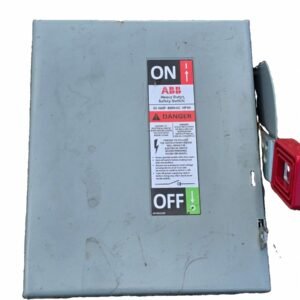 ABB GE THN3361 30A 600V 3P Non-Fusible Heavy Duty Safety Switch NEMA 1