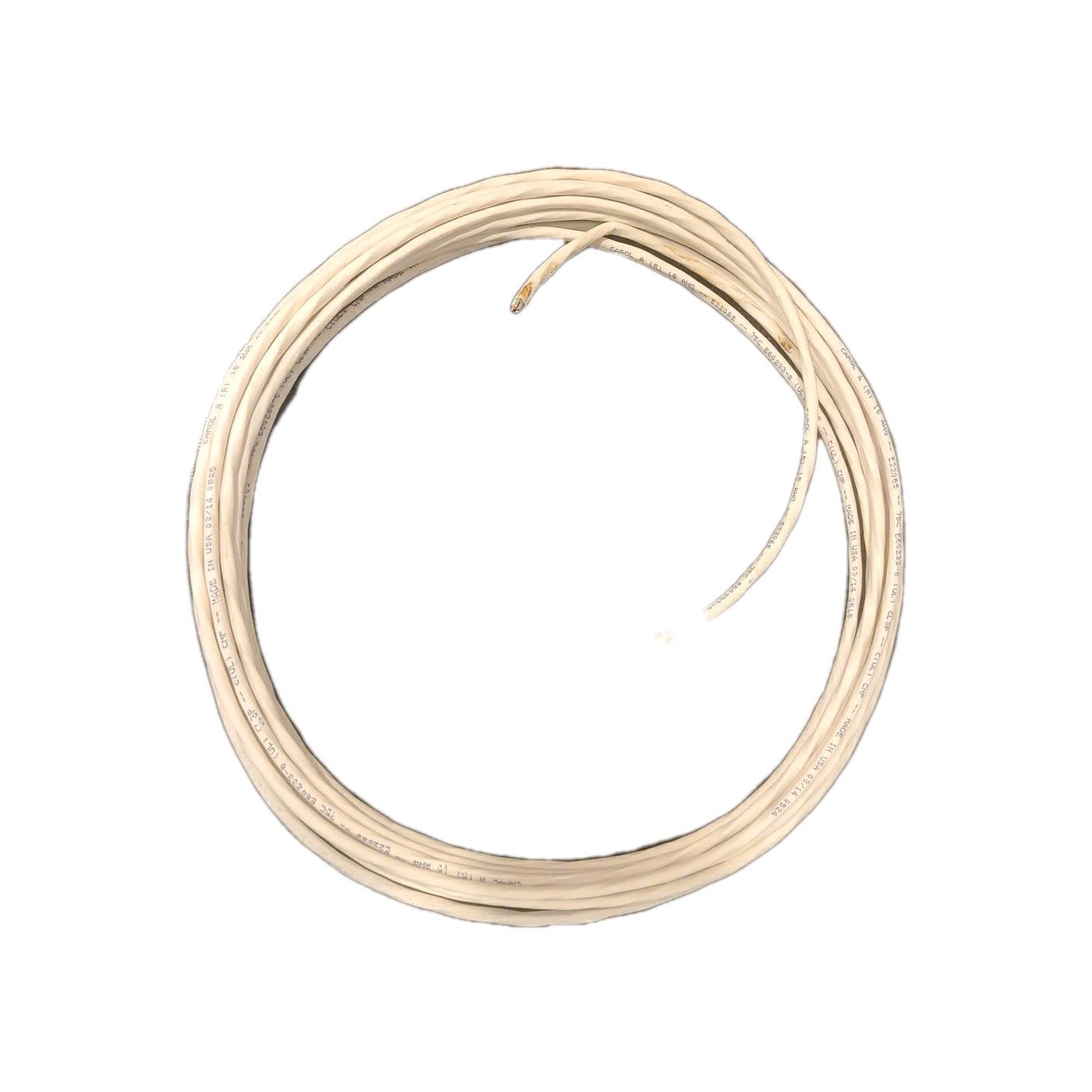 Carol E2206S 18/6C Shielded Control/Communications Cable Plenum White /30ft - Image 2